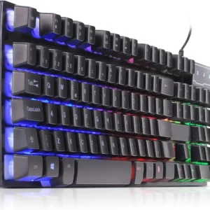 Teclado Gamer Semi Mecânico Led Luminoso Profissional Abnt2 Brasil Domine o Jogo Ilumine Jogada Performance e Jogabilidade - Imagem 2