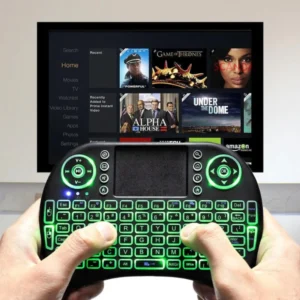 Mini Teclado Controle Sem Fio Para Smart Tv Tv Box Pc - Imagem 2