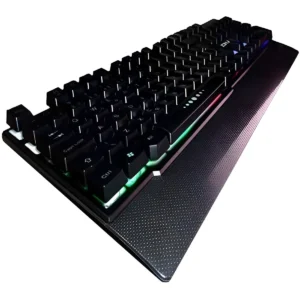 Teclado Gamer Semi Mecanico Led Rgb Tecla Ghost Luminoso Abnt2 Português Brasil Usb Preto Wb100 Luuk Young - Imagem 3