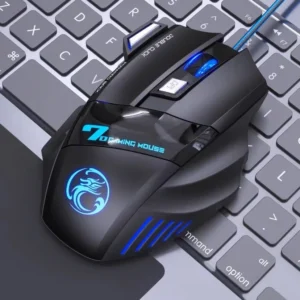Mouse gamer para jogo computador 3200dpi com LED laser X7 USB Botões Profissional - Imagem 1