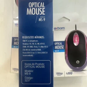Mouse USB Óptico Com Led Exbom - MS-9 - Imagem 6