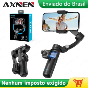 Estabilizador Cardan Handheld, Tripé Selfie para Celular, Controle Remoto Destacável, iPhone, Smartphone Android, Vídeo Vlog, 3 Eixos, M02 - Imagem 1