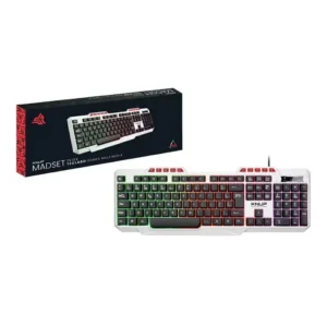 Teclado Gamer Knup Kp Te120 Rgb Led Abnt2 Branco Iluminação Teclas Português Brasil Alta Performance Resistente - Imagem 5