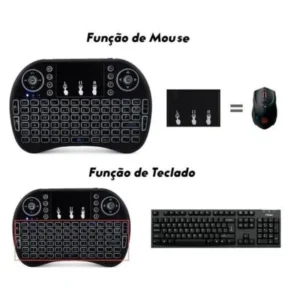 Mini Teclado Controle Sem Fio Para Smart Tv Tv Box Pc - Imagem 4