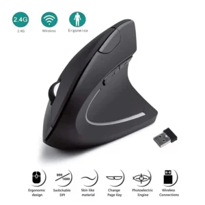 Mouse Ergonômico Vertical 2.4GHz Mouse Óptico Sem Fio 3 Ajustável - Imagem 6