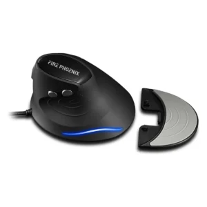 Mouse Vertical Ergonômico Óptico Led Com Fio Usb 6 Botões Dpi 3200 Preto D6 - Imagem 5