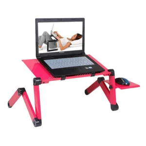 Suporte de mesa ajustável para laptop, portátil, alumínio, ergonômico, para tv, cama, sofá, pc, notebook, mesa, com mouse pad - Imagem 5