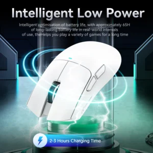 X11 Attack Shark Gaming Mouse Sem Fio 1K Hz PAW3311 Macro Magnético RGB Carregador de encaixe para jogos - Imagem 4