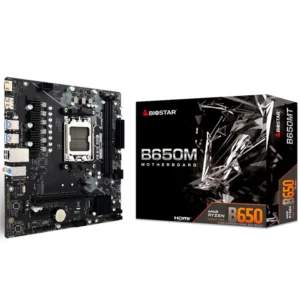 Placa Mãe B650M Chipset A650 AMD AM5 DDR5 mATX Biostar - Imagem 1