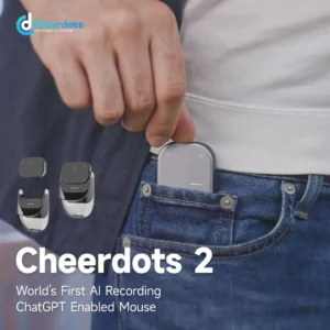 Cheerdots 2 tudo-em-um habilitado mouse destacável air mouse sem fio touchpad bolso sem fio ai gravação controle chatgpt escritório - Imagem 6