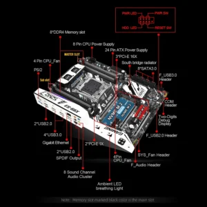 X99 placa-mãe X99-S3 suporte lga 2011-3 xeon e5 v3 v4 processador cpu ddr4 ram memória de quatro canais atx nvme m.2 - Imagem 5