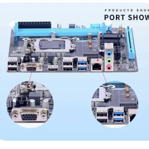 M-ATX H81 Motherboard Intel LGA 1150 i3 i5 i7 E3 DDR3 1333/1600MHz 16GB M.2 SATA3 USB3.0 Mainboard VGA DVI HDMI-Compatível - Imagem 4