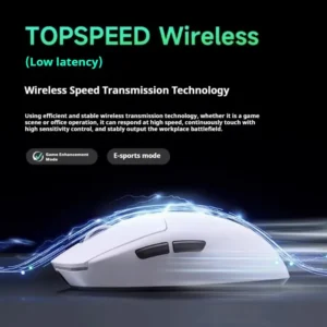 MCHOSE A7 Ultra Mouse Esports GamesTrês Modos Pro Sem Fio Bluetooth PAW3395 Leve Laptop Office Mouse Suporte Ergonomia - Imagem 4