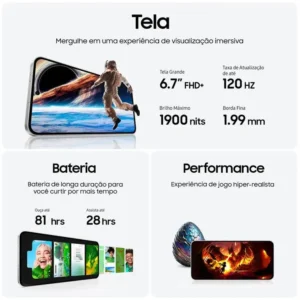 Smartphone Samsung Galaxy S24 FE 128GB Grafite 5G 8GB RAM 6,7" Câm. Tripla + Selfie 10MP - Imagem 6