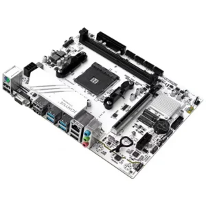 Jinyue b450 am4 placa-mãe M-ATX b450m pro argb suporte ryzen 5000 série cpu ddr4 ram desktop pc placa-mãe r5 5500 kit conjunto - Imagem 3