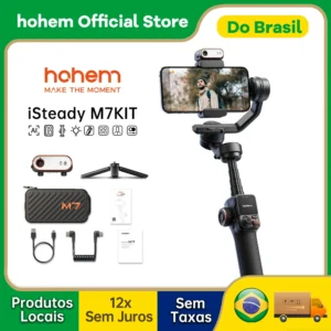 Hohem Gimbal iSteady M7 2025 novo estabilizador de telefone celular de 3 eixos com luz de preenchimento magnética AI, bastão de selfie telescópico, gravação de vídeo - Imagem 1