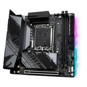 Placa Mãe Gigabyte B760i Aorus Pro, Intel LGA 1700, Mini-ITX, DDR4, WI-FI, M.2 - Imagem 1