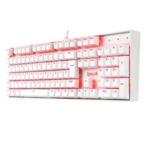 TECLADO MECANICO MITRA SINGLE COLOR VERMELHO LUNAR WHITE SWITCH AZUL - Imagem 4