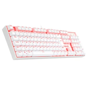 TECLADO MECANICO MITRA SINGLE COLOR VERMELHO LUNAR WHITE SWITCH AZUL - Imagem 2