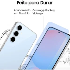Smartphone Samsung Galaxy S24 FE 128GB Grafite 5G 8GB RAM 6,7" Câm. Tripla + Selfie 10MP - Imagem 3