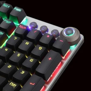 Teclado Gamer Mecânico Usb Metal Blacklight Rgb Aula F2058 - Imagem 3