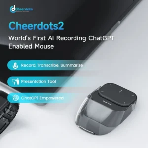 Cheerdots 2 tudo-em-um habilitado mouse destacável air mouse sem fio touchpad bolso sem fio ai gravação controle chatgpt escritório - Imagem 5