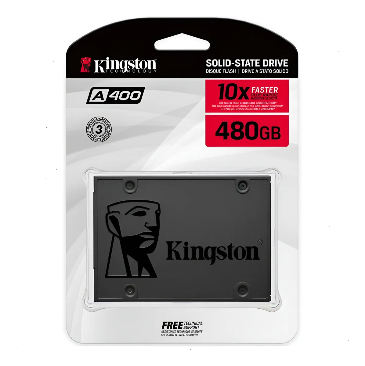 SSD Kingston 480GB SATA III 2.5" — Alta Velocidade e Desempenho para PC e Notebook