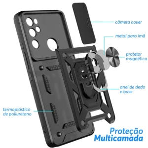 Capa Case Capinha Motorola Moto G60S - Protetora Resistente Militar Anti Impacto Queda Armadura - Imagem 3
