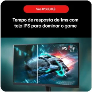 Monitor Gamer LG 24GS60F-B 24” IPS Full HD 180Hz 1ms HDMI DisplayPort FreeSync - Imagem 4
